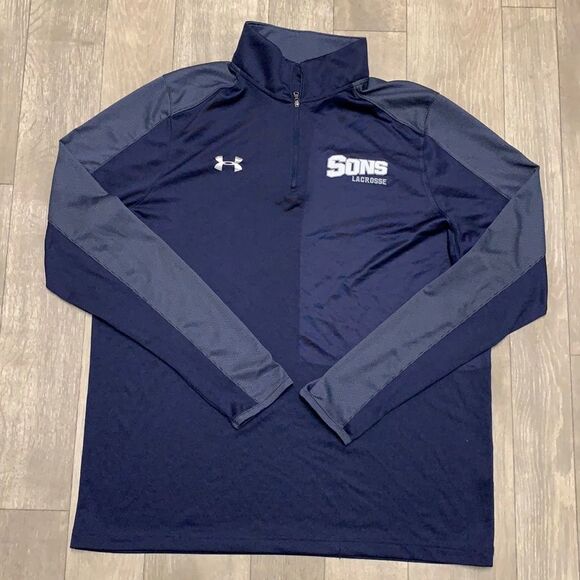 Mens Under Armour Loose Fit Heatgear Quarter Zip Pullover‎ - Picture 1 of 6